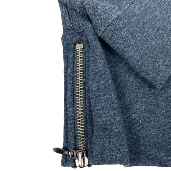 Banana Republic Blue Zippered Side Crewneck Sweatshirt size Small - Picture 3 of 6